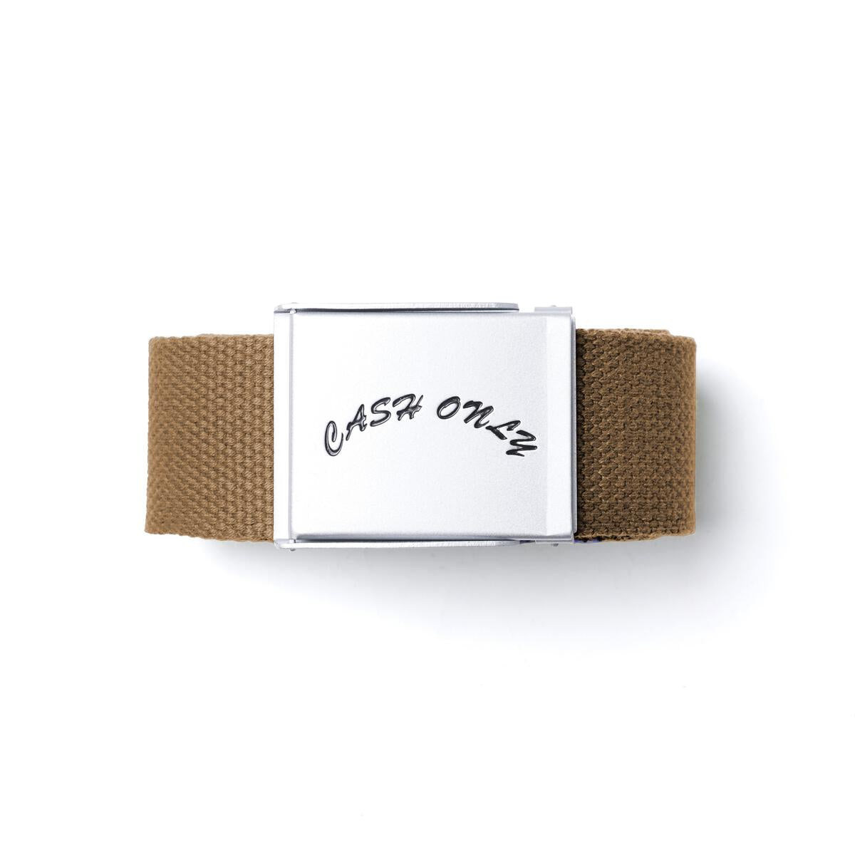 CASH ONLY - Logo Web Belt Brown