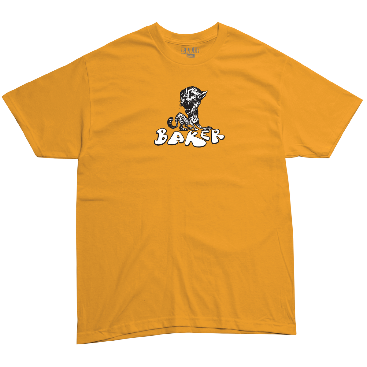 BAKER - Big Cat Tee Yellow