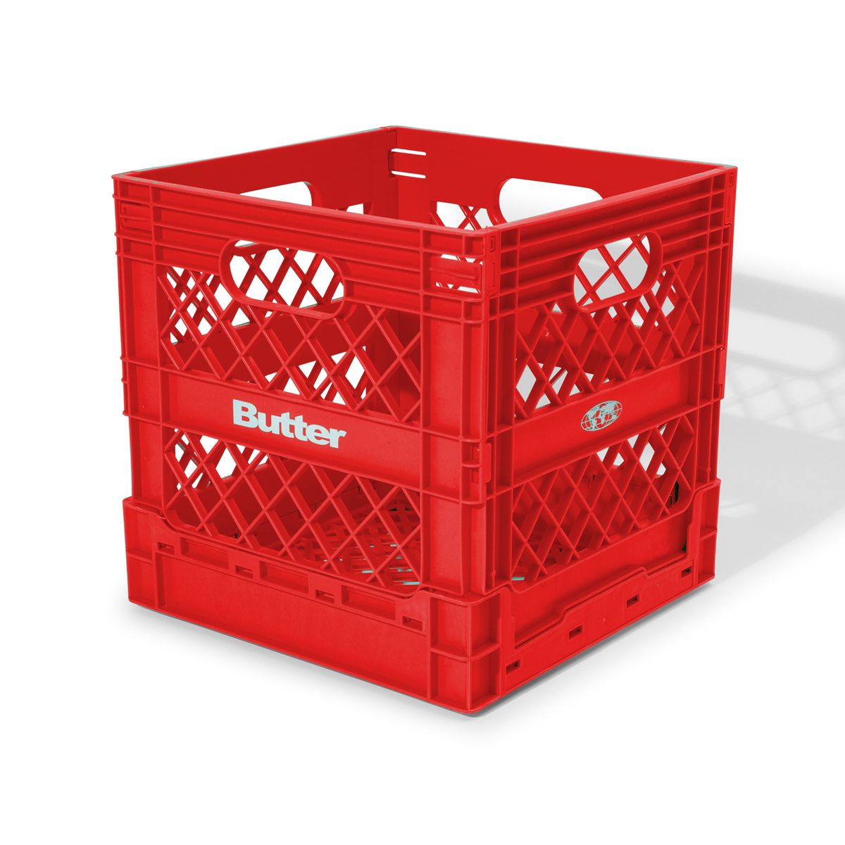 BUTTER GOODS - Collapsible Record Crate Red