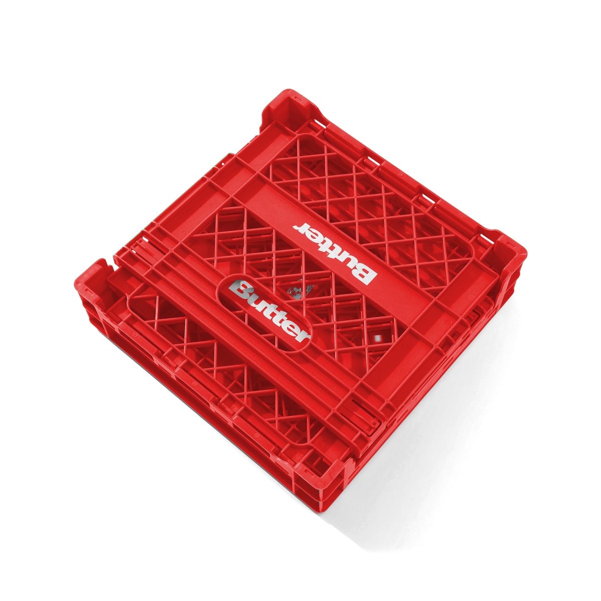BUTTER GOODS - Collapsible Record Crate Red