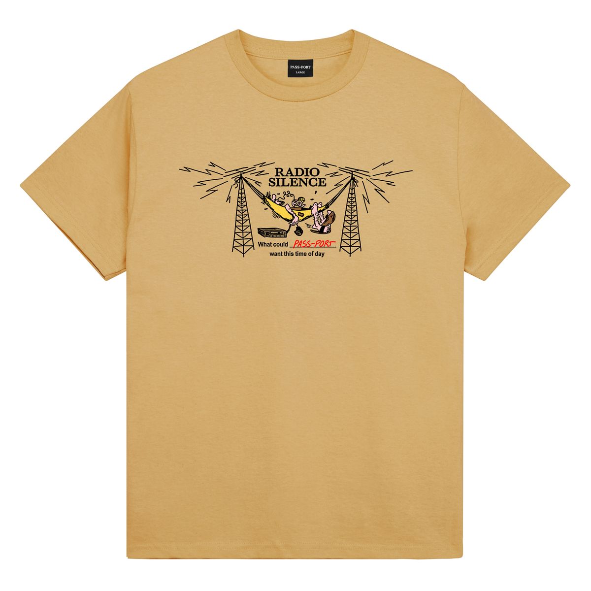 PASS~PORT - Radio Silence Tee Barley