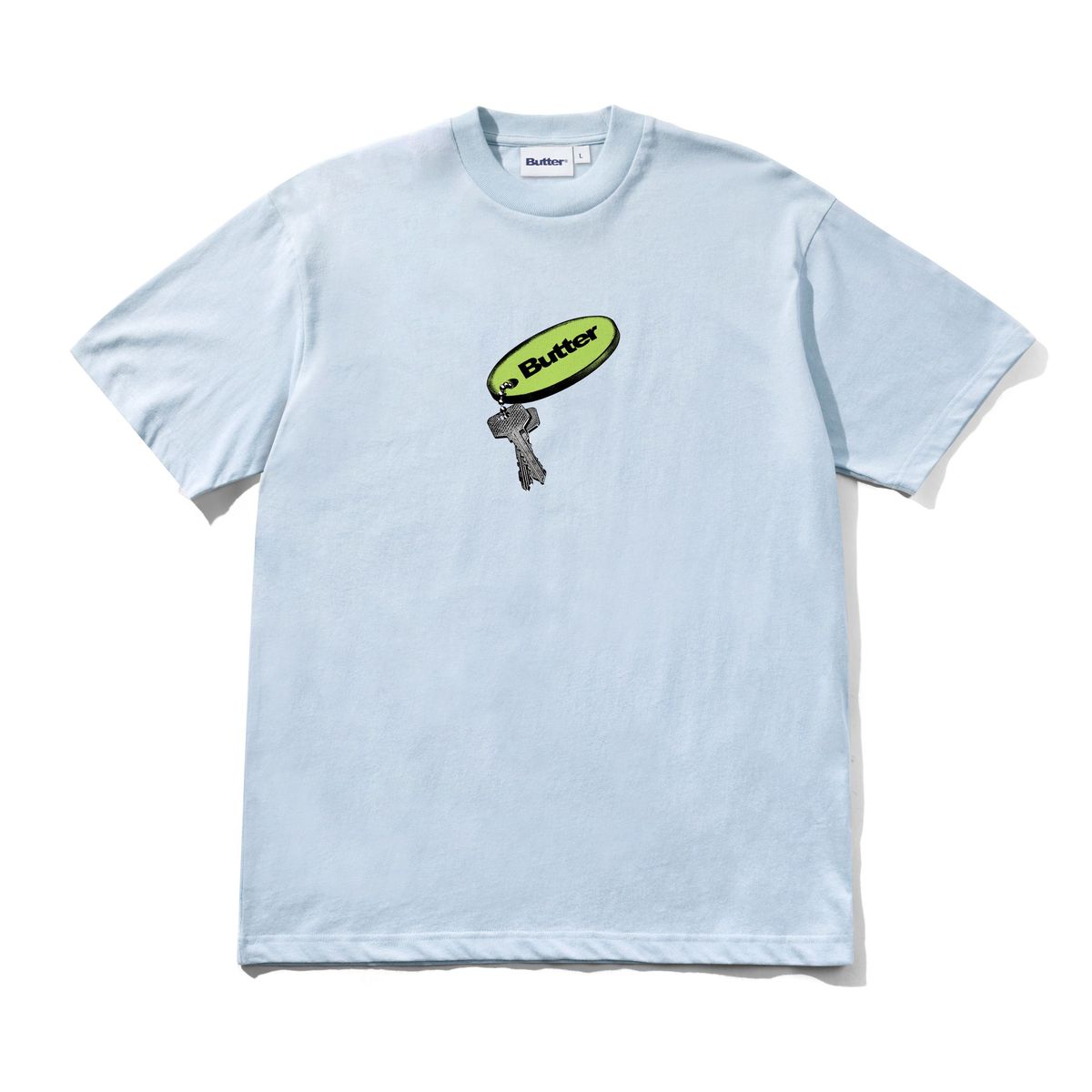 BUTTER GOODS - Key Chain Tee Sky