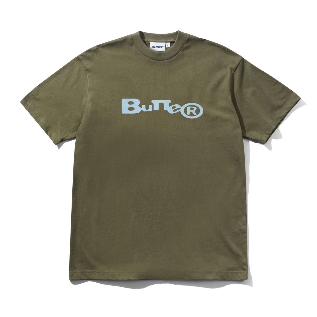 BUTTER GOODS - Registered Tee Washed Army
