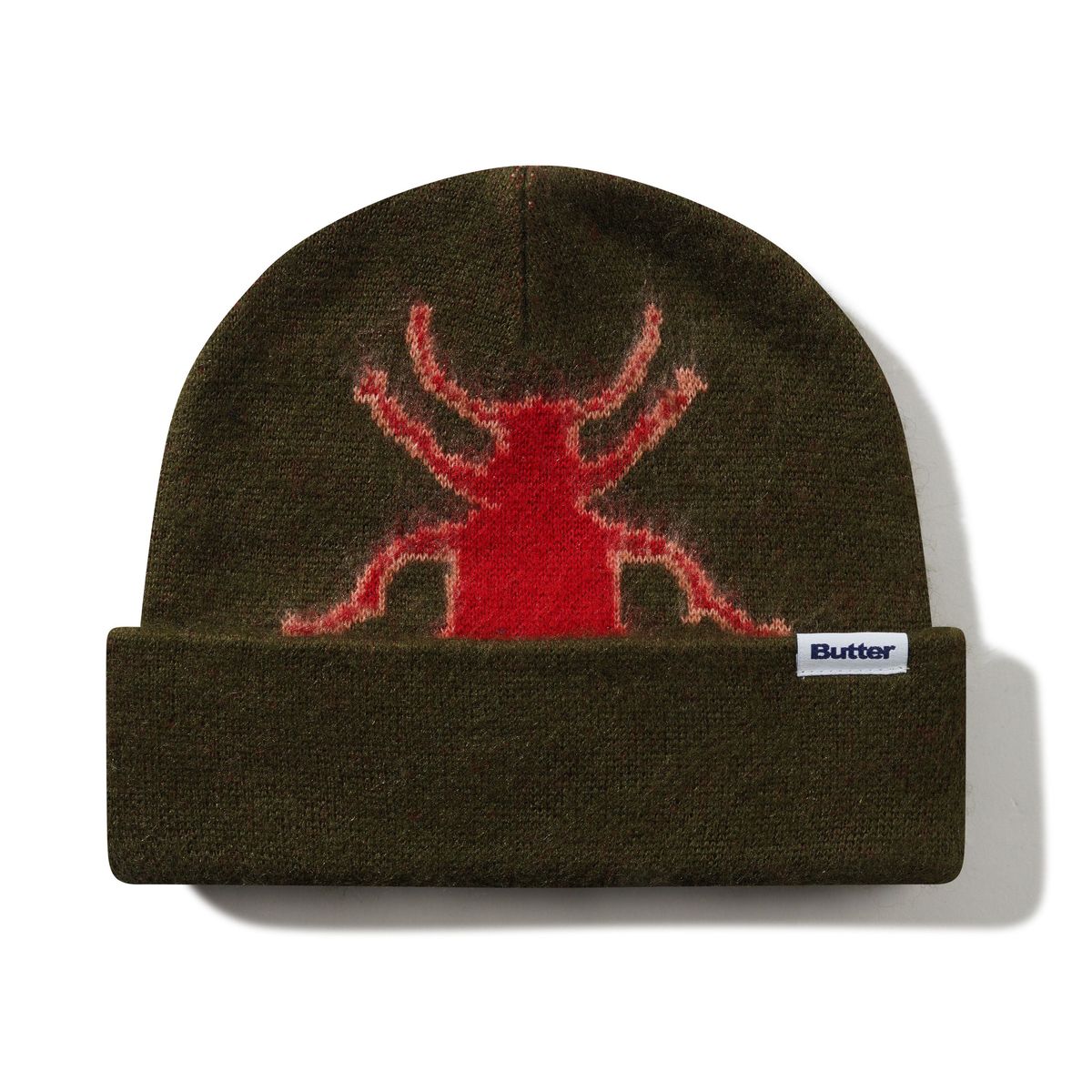 BUTTER GOODS - Beetle Mohair Beanie Green
