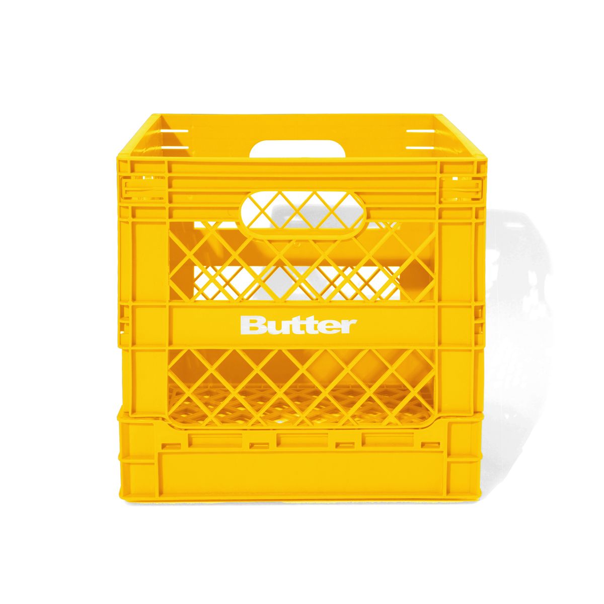 BUTTER GOODS - Collapsible Record Crate Yellow