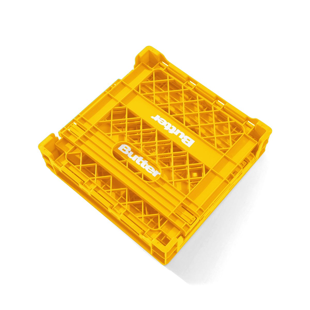 BUTTER GOODS - Collapsible Record Crate Yellow