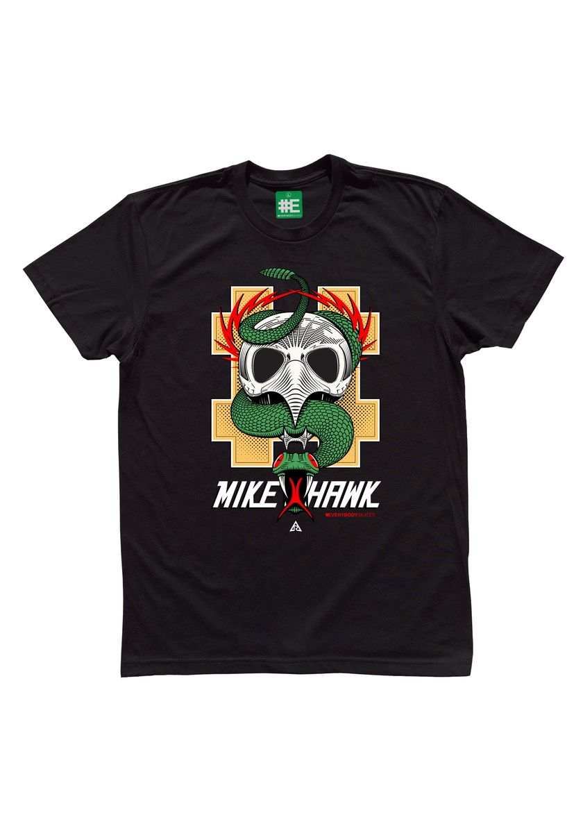 EVERYBODY SKATES - Mike Hawk Tee Black