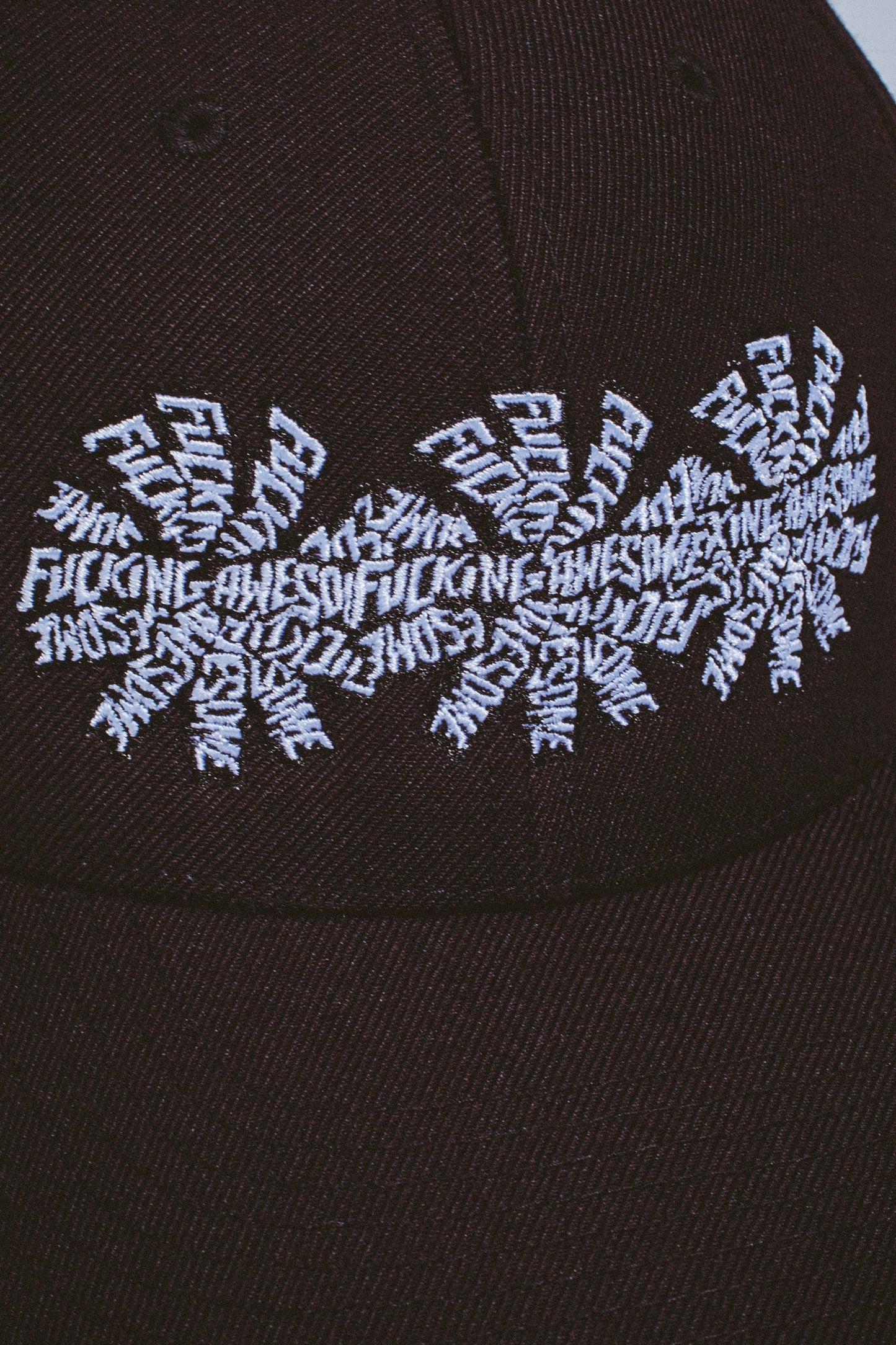 FUCKING AWESOME - Three Spiral Snapback Hat Black