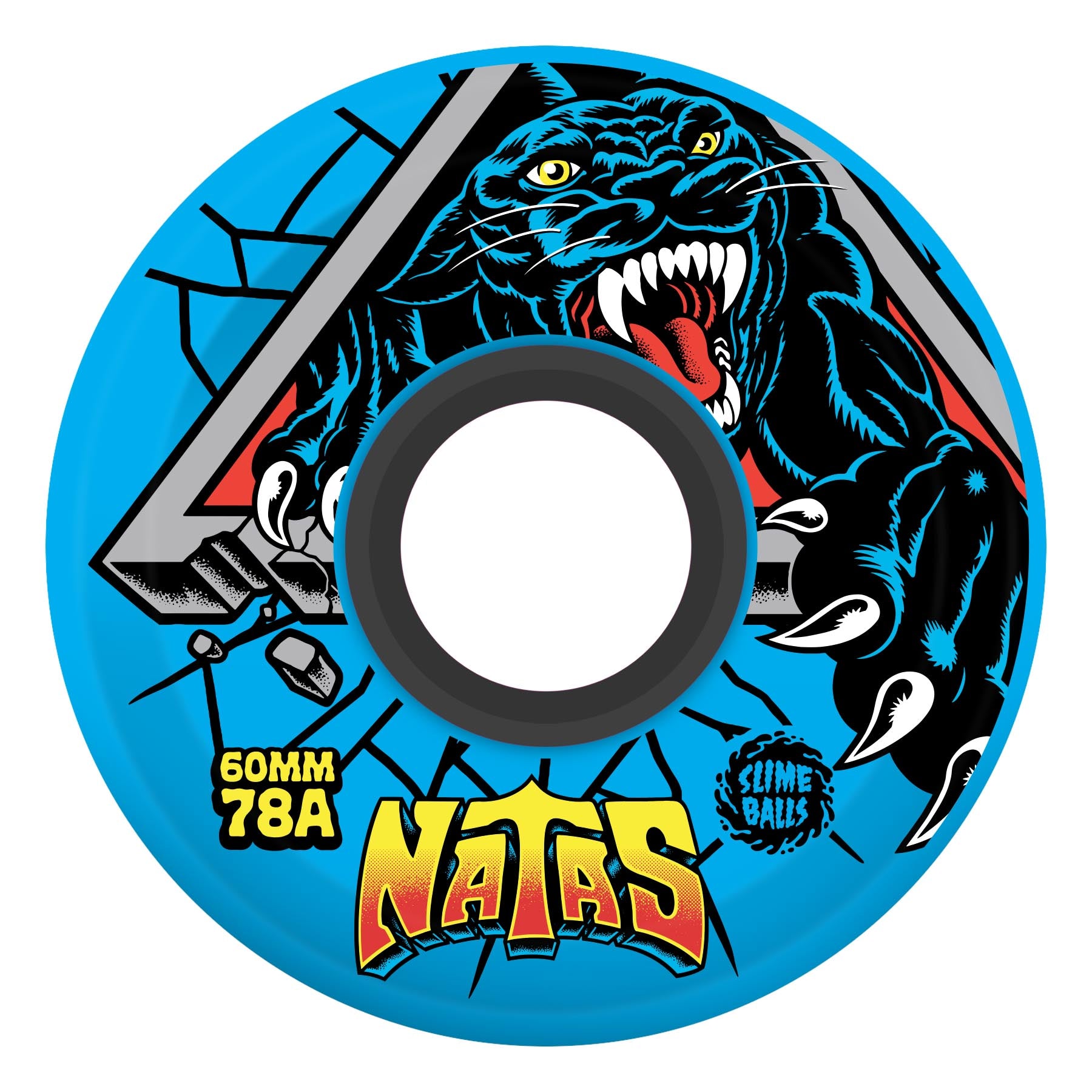 SLIME BALLS - 60mm Natas Kaupas Panther OG Slime Blue 78a