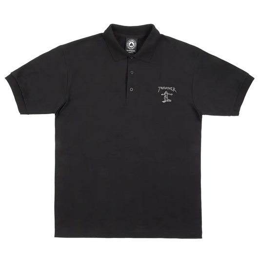 THRASHER - Mini Gonz Polo Shirt Black