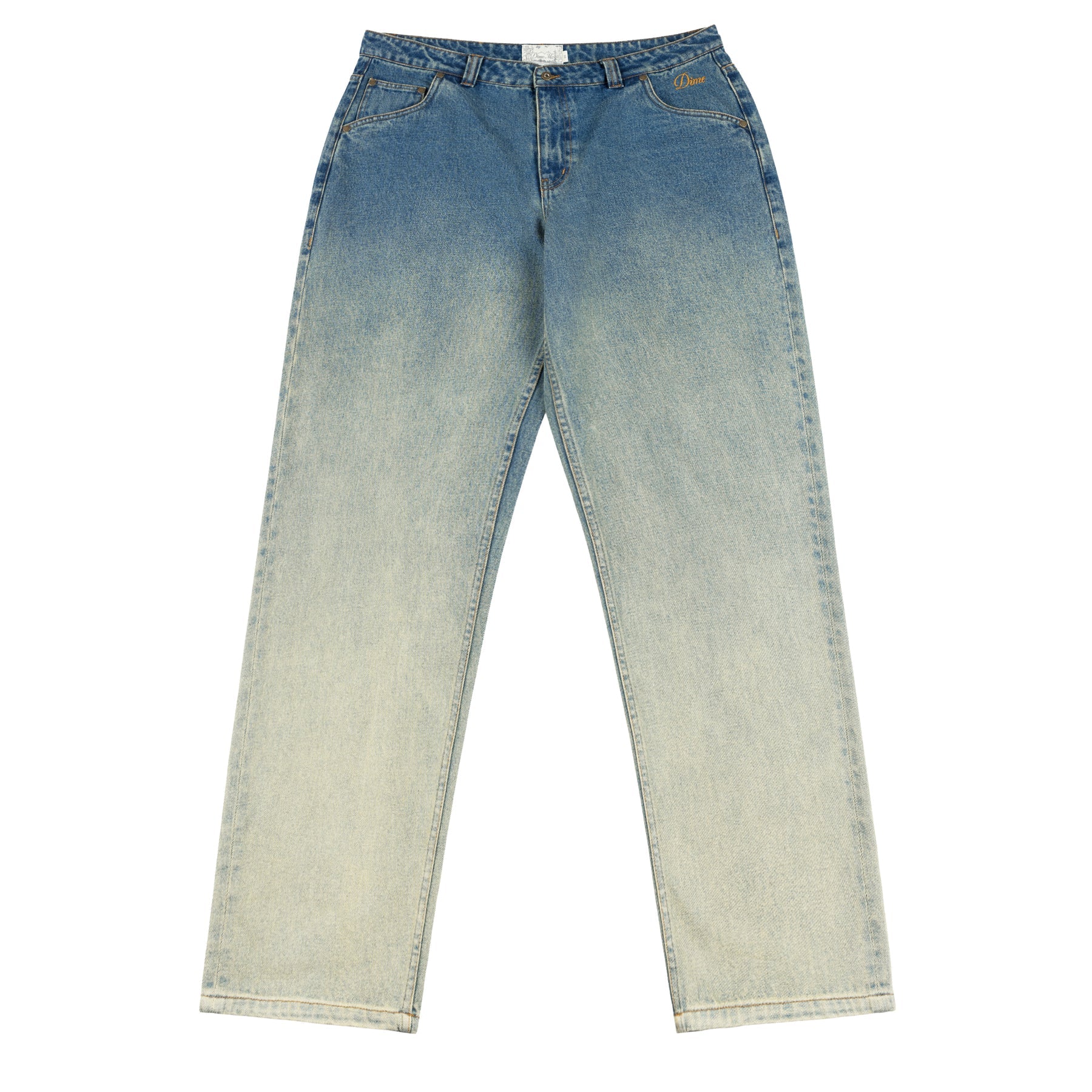 DIME - Straight Denim Pants Dipped Sandblasted Indigo