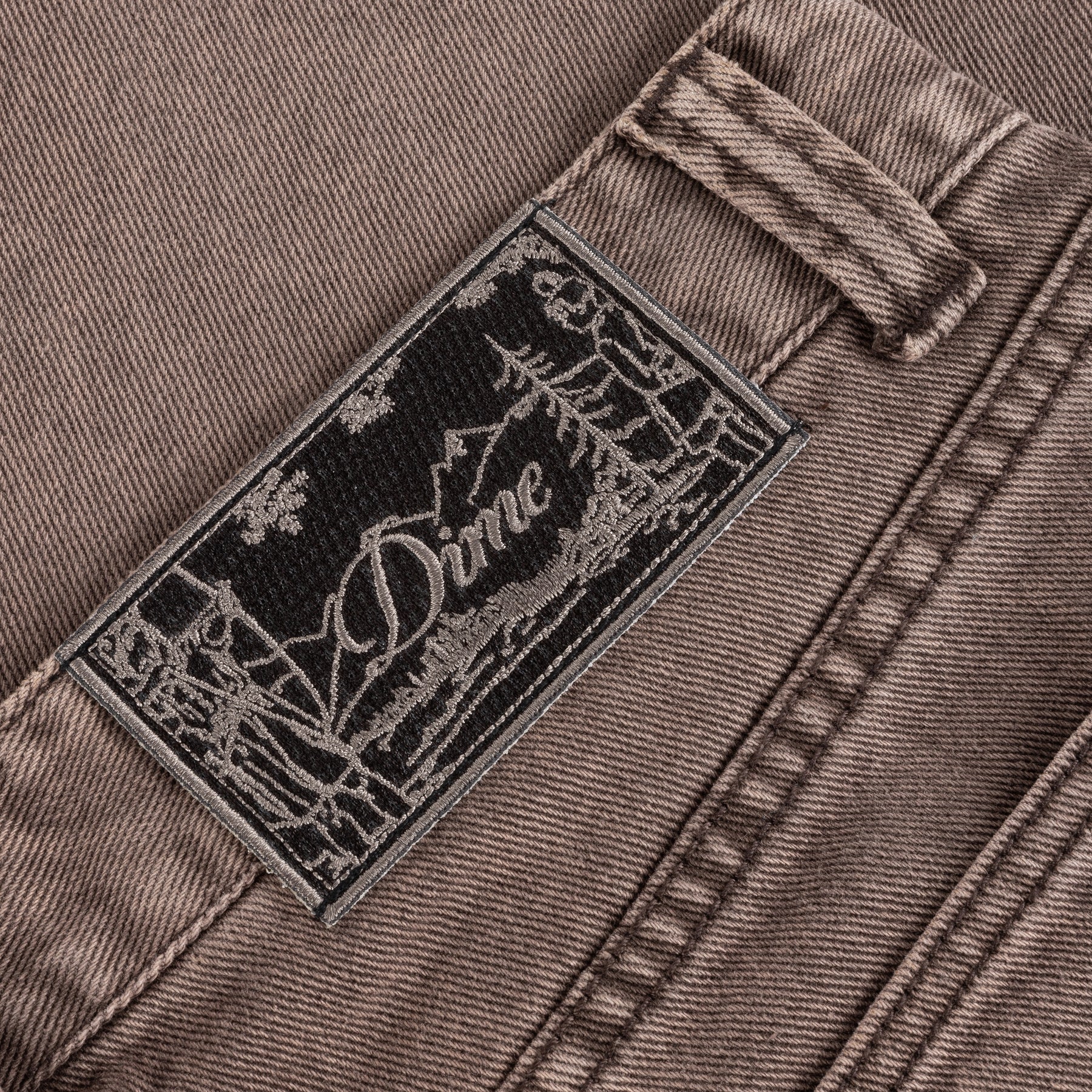 DIME - Straight Denim Pants Brown Washed