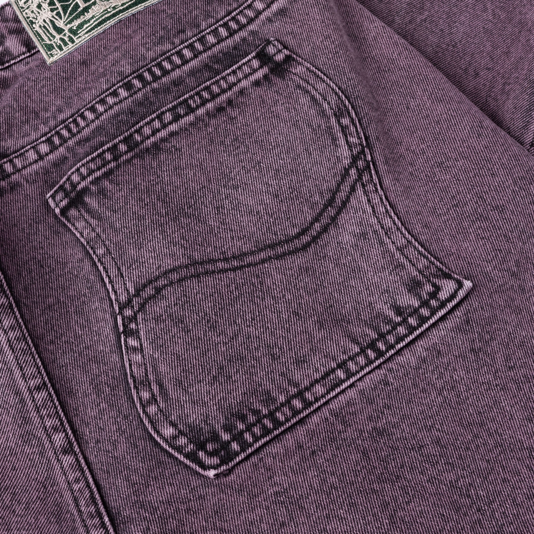 DIME - Classic Relaxed Denim Pants Overdyed Plum