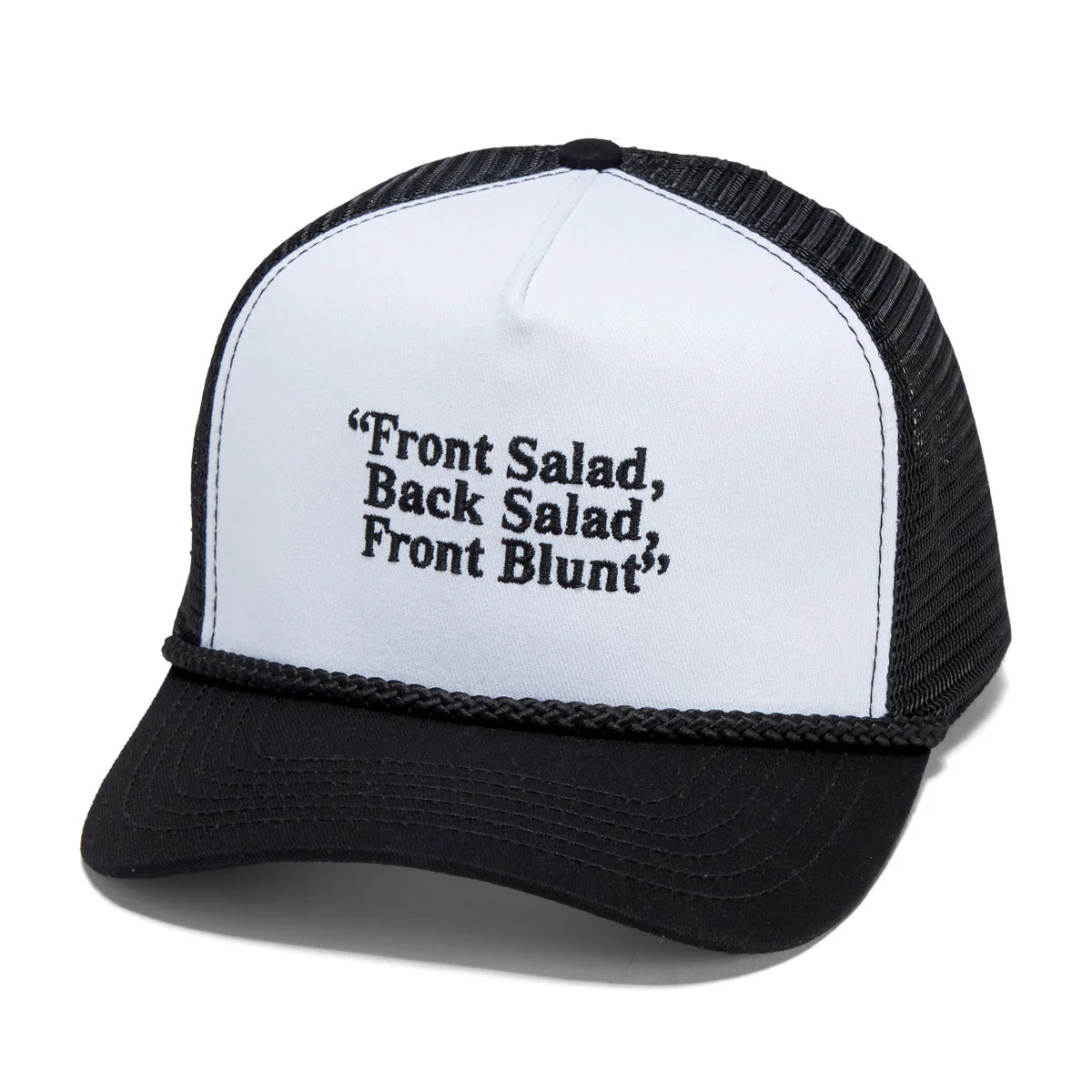 JENKEM - Front Blunt Trucker Hat White/Black