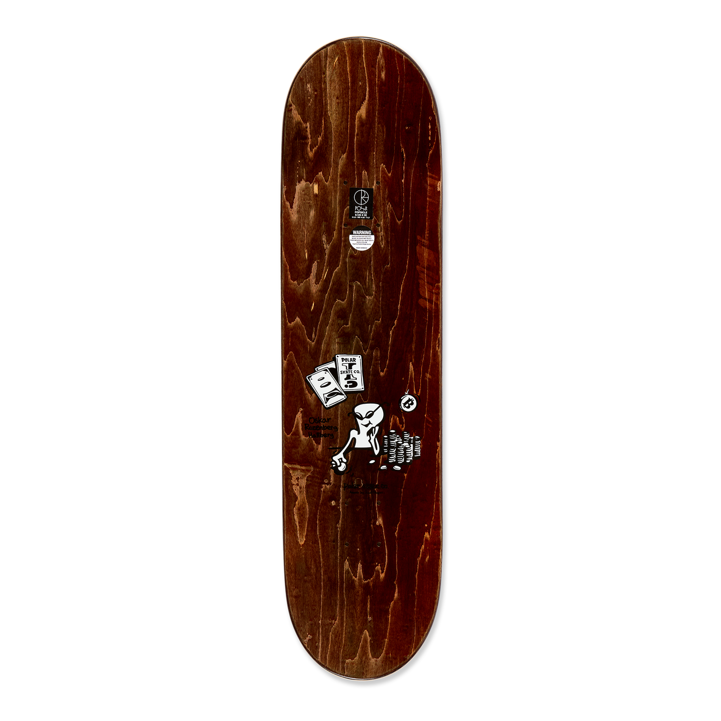 POLAR SKATE CO. - Oskar Rosenberg Poker Face - 8.125 Short