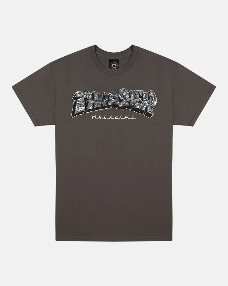 THRASHER - Disco by Spanky Tee Charcoal
