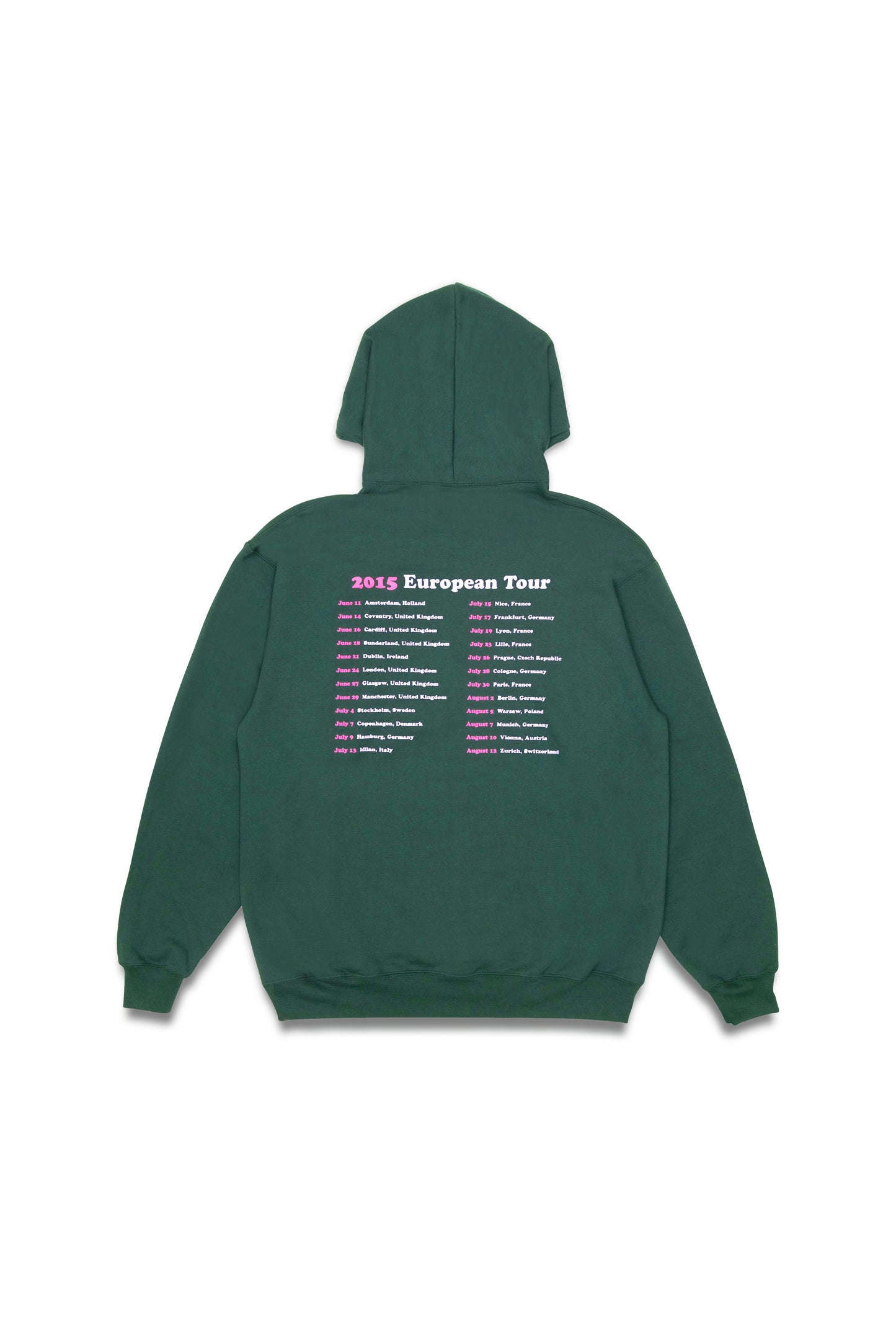QUARTER SNACKS - Euro Tour Hoodie Forest Green