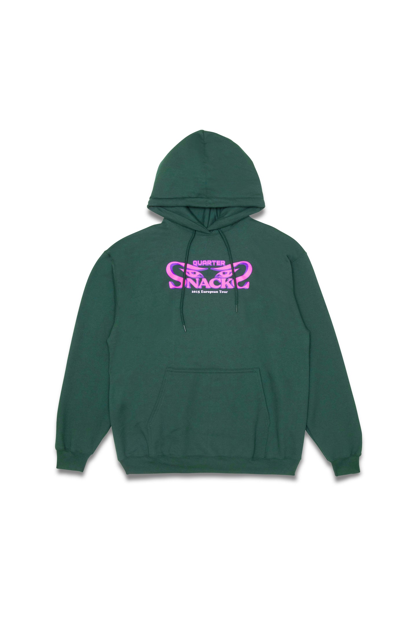 QUARTER SNACKS - Euro Tour Hoodie Forest Green