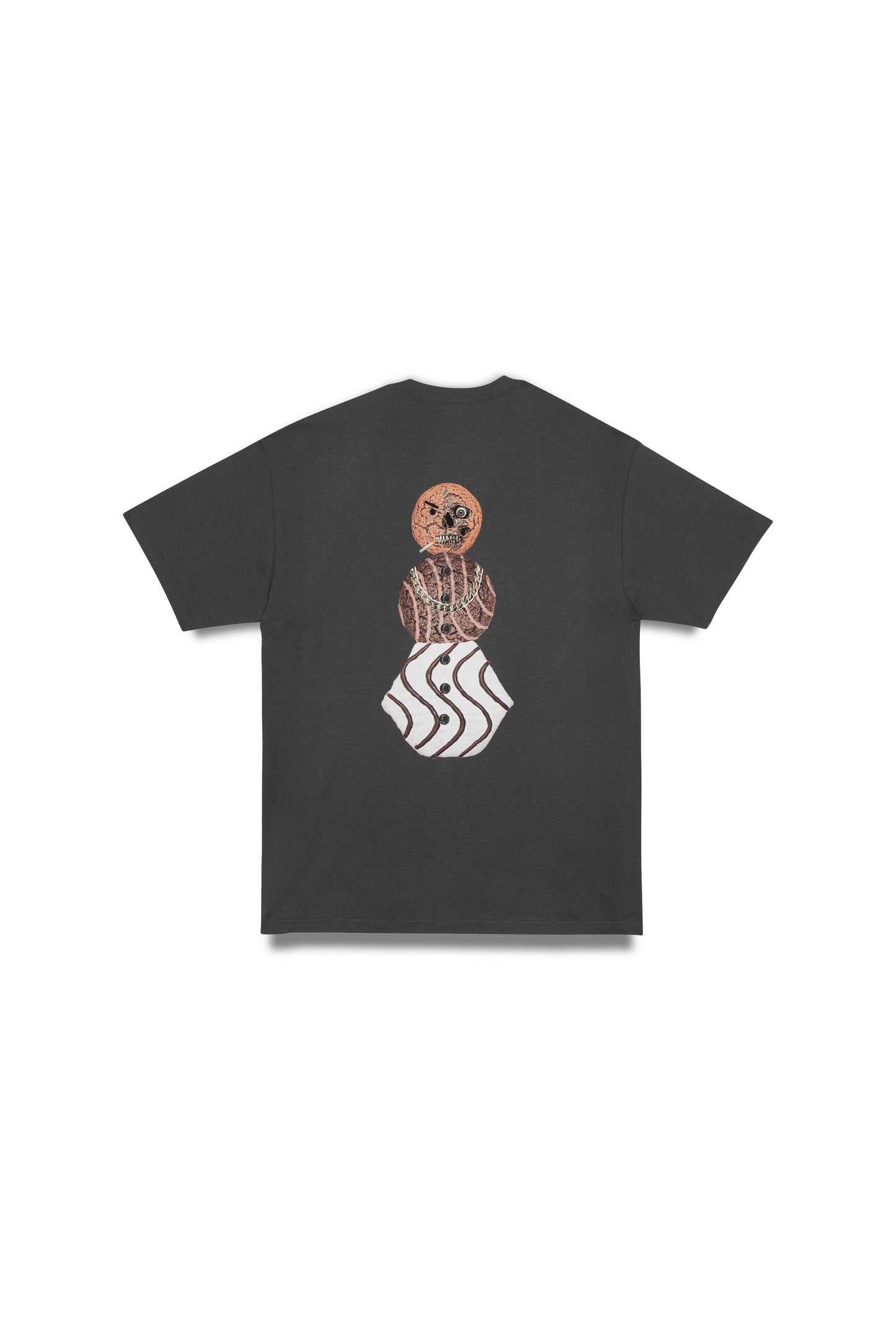 QUARTER SNACKS - Halloween Snackman Tee Charcoal