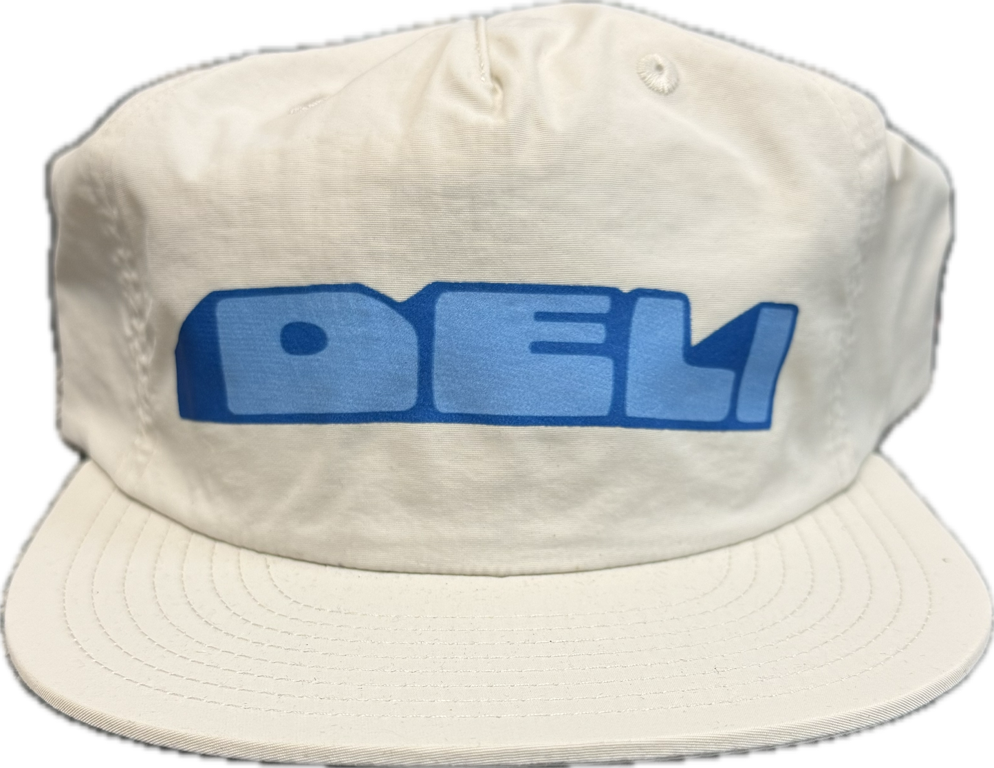 DELI - Mound Nylon Snapback Hat Bone w/ Blue