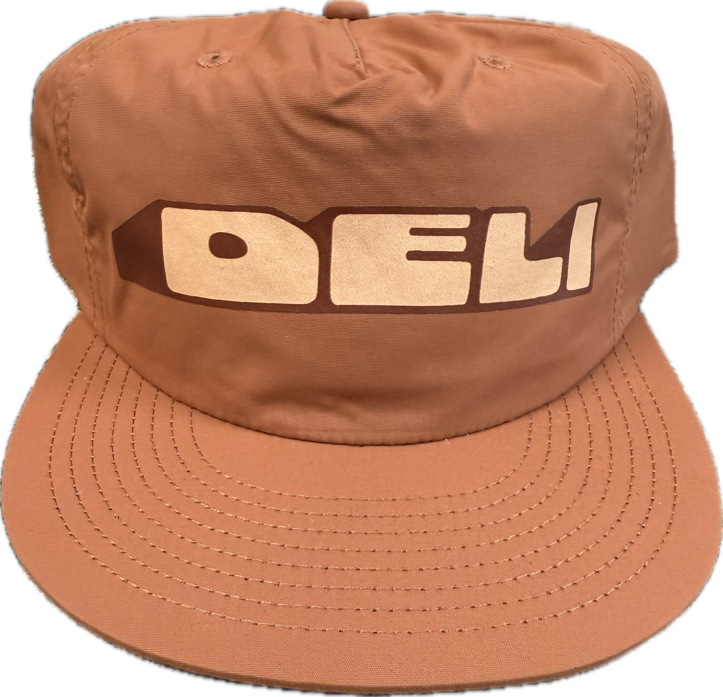 DELI - Mound Nylon Snapback Hat Rust w/ Tan