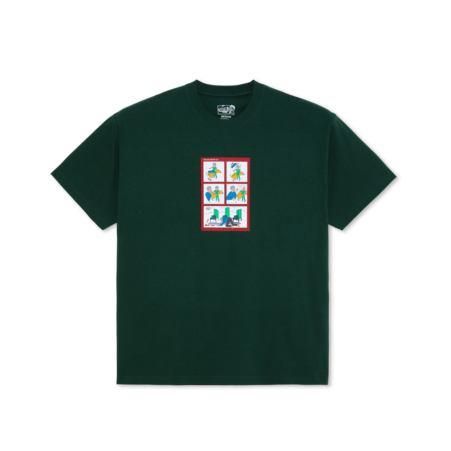 POLAR SKATE CO. - Safety On Board Tee Dark Green