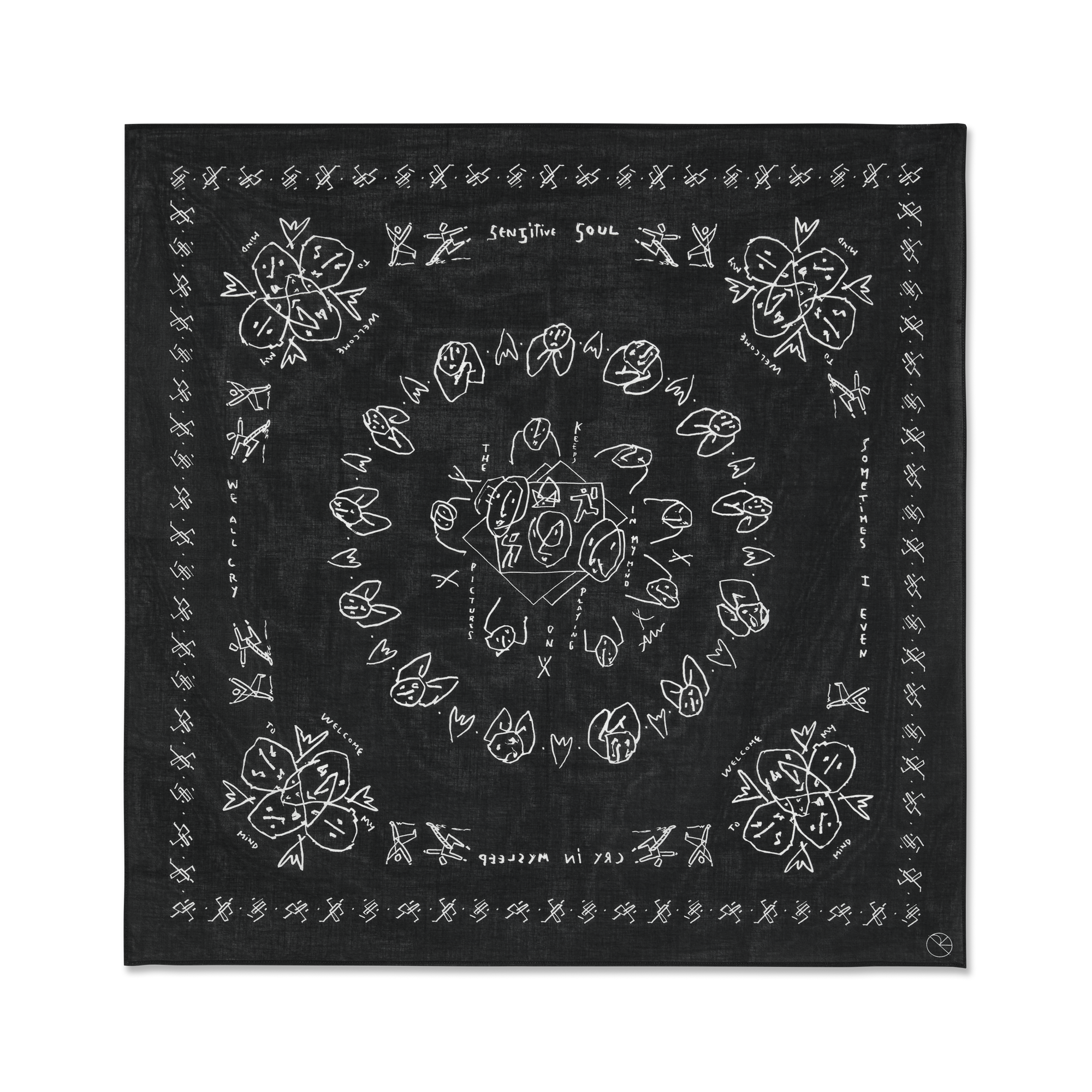 POLAR SKATE CO. - Bandana Black