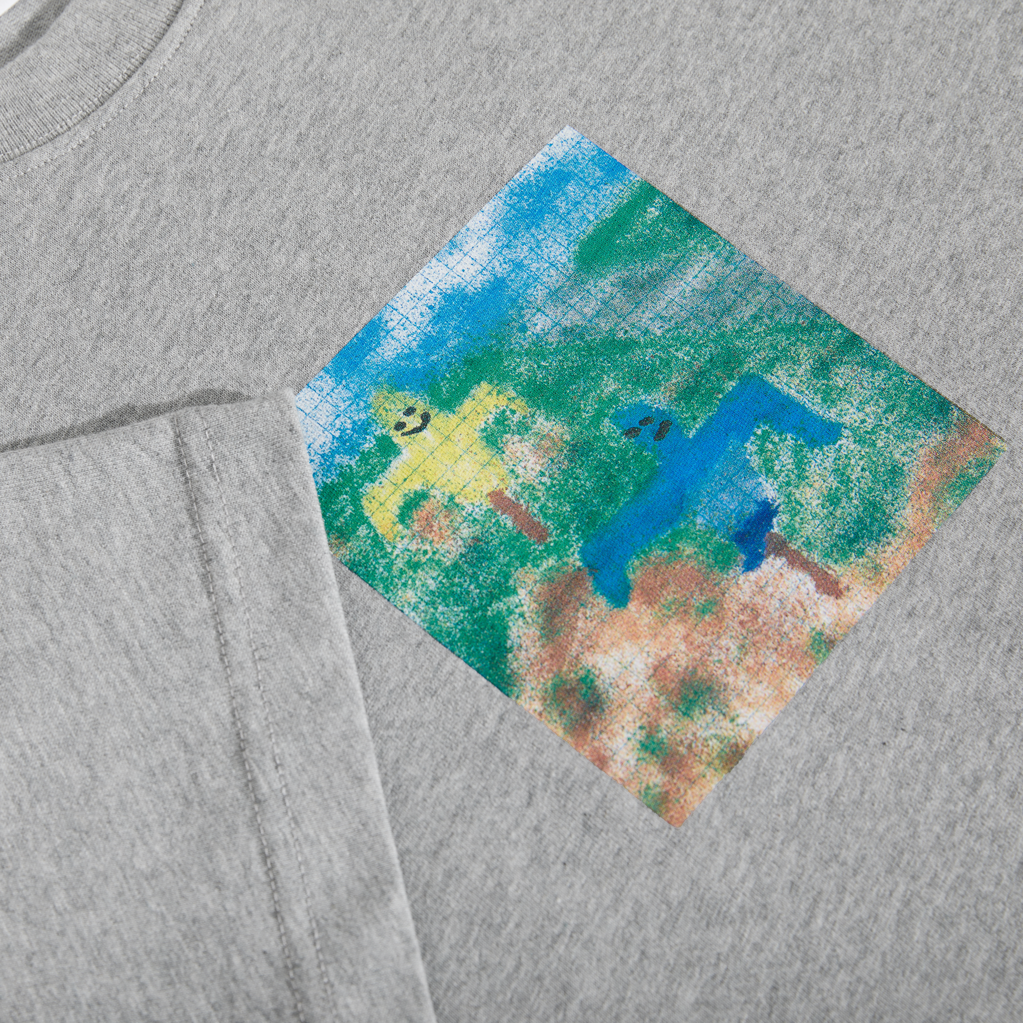 POLAR SKATE CO. - Scarecrow Tee Heather Grey