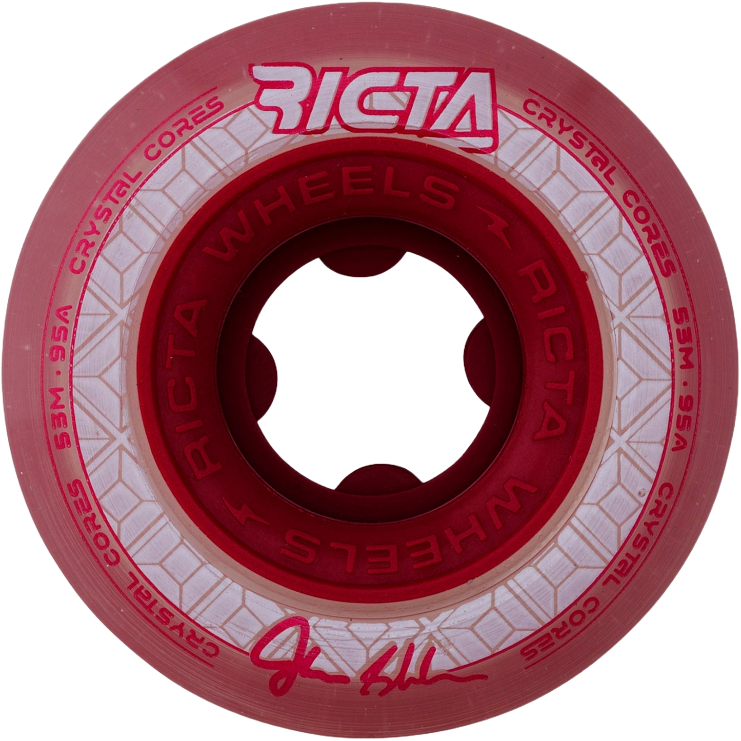 RICTA - 53mm Shanahan Crystal Cores Red 95a
