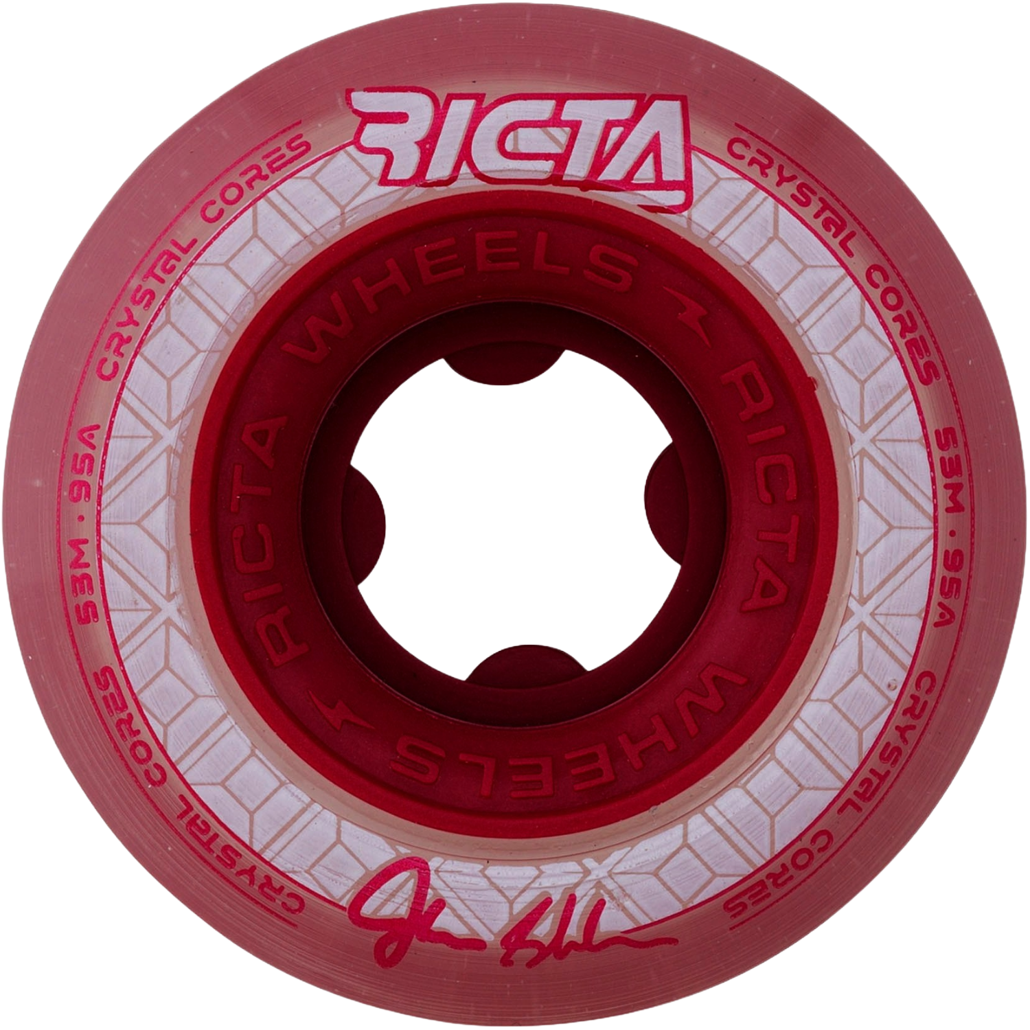 RICTA -  53mm Shanahan Crystal Cores Red 95a