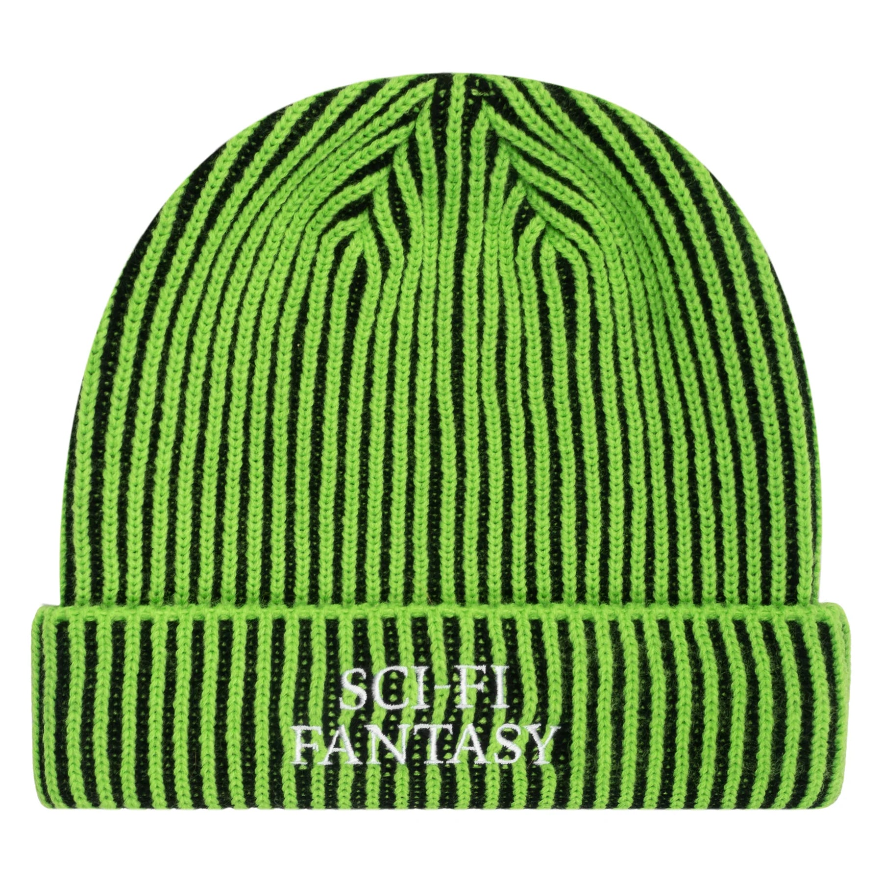 SCI-FI FANTASY - Logo Beanie Lime/Black