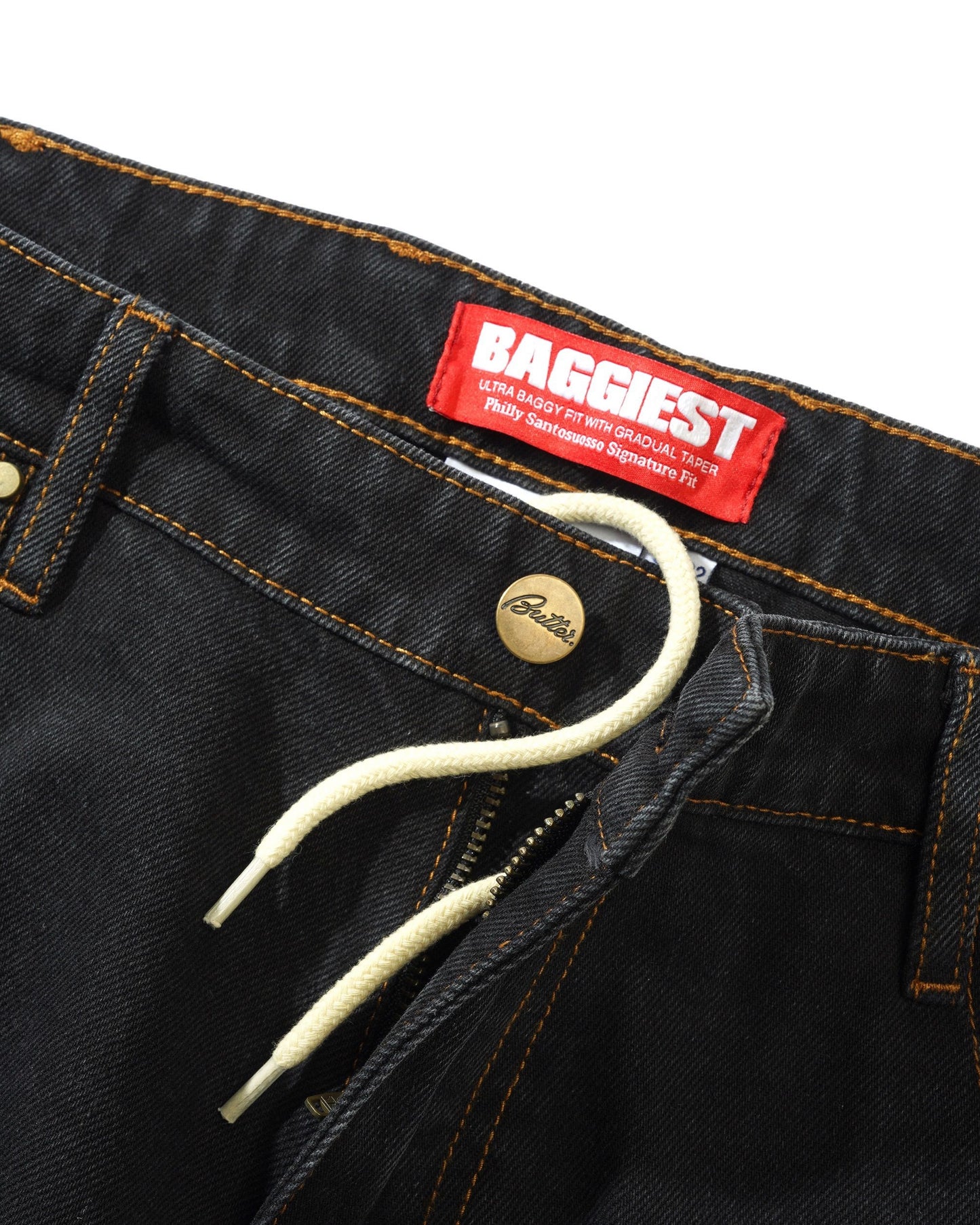 BUTTER GOODS - Santosuosso Denim Pants Washed Black