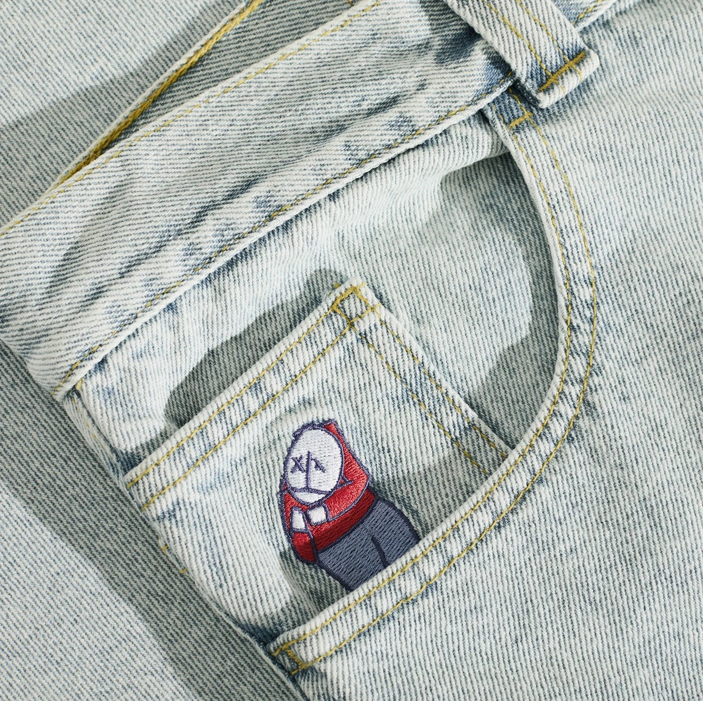 POLAR SKATE CO. - Big Boy Pants Light Blue OG LOGO