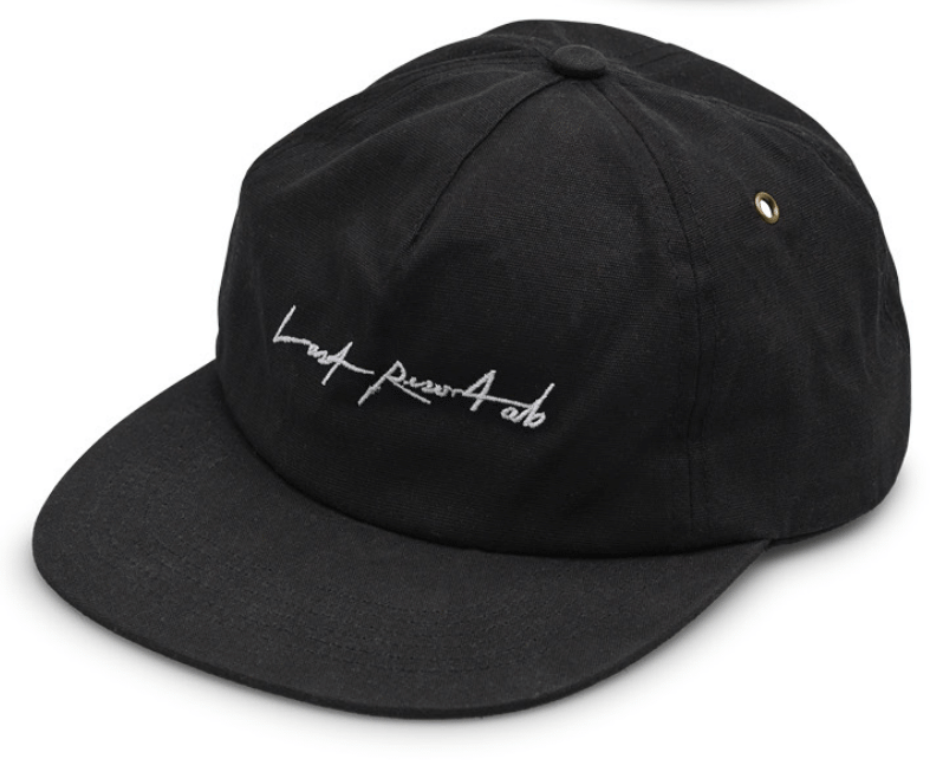 LAST RESORT AB - Low Crown 5 Panel Cap Black