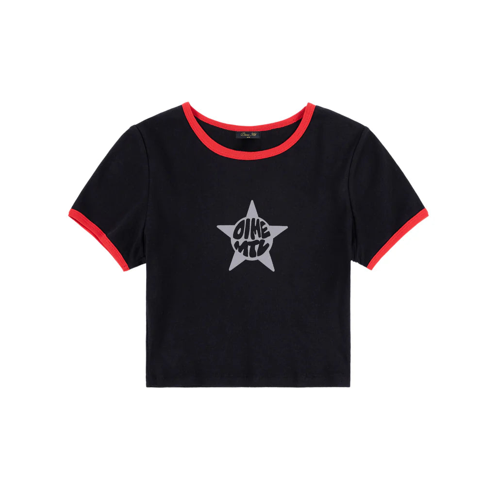 DIME - Star Baby Tee Black