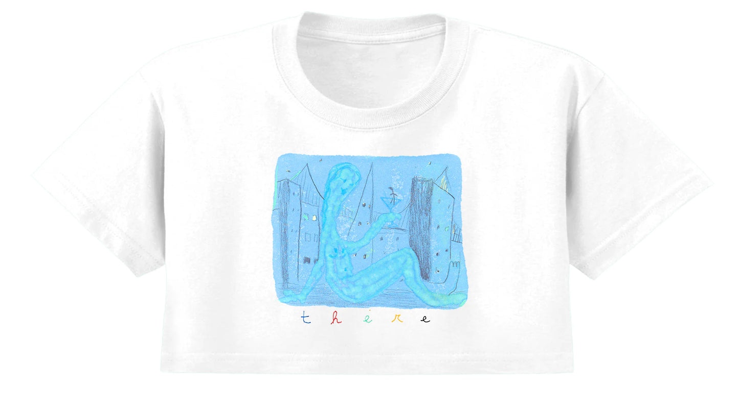 THERE - City Life Crop Tee White