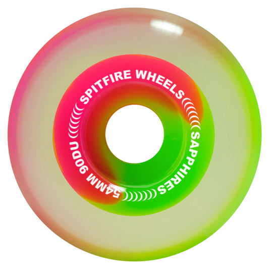 SPITFIRE - 54mm Sapphire Pink/Green Swirl 90D