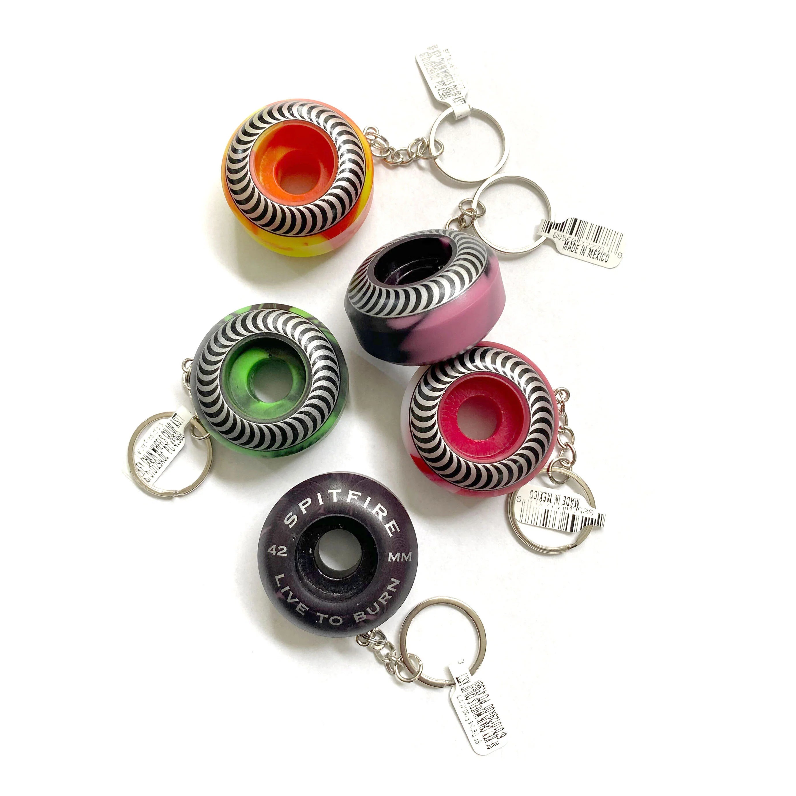 SPITFIRE - Wheel Keychain Assorted Colors/Swirls