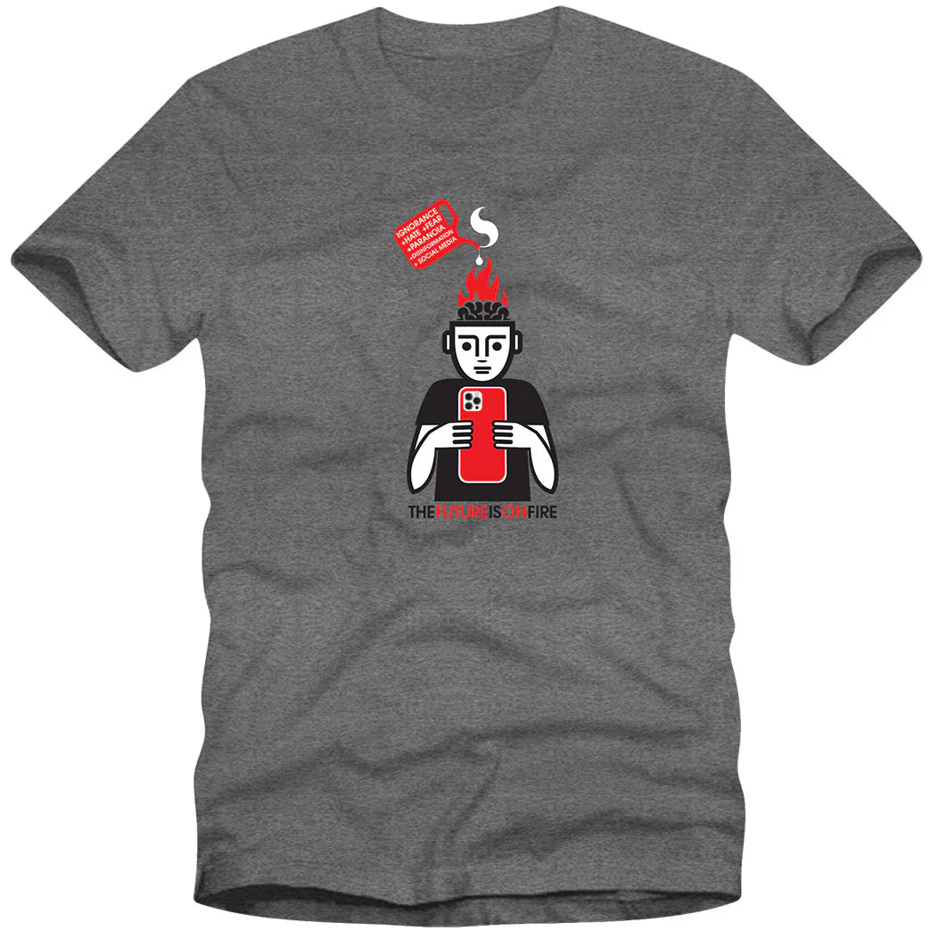 STRANGELOVE - The Future Is On Fire Tee Grey