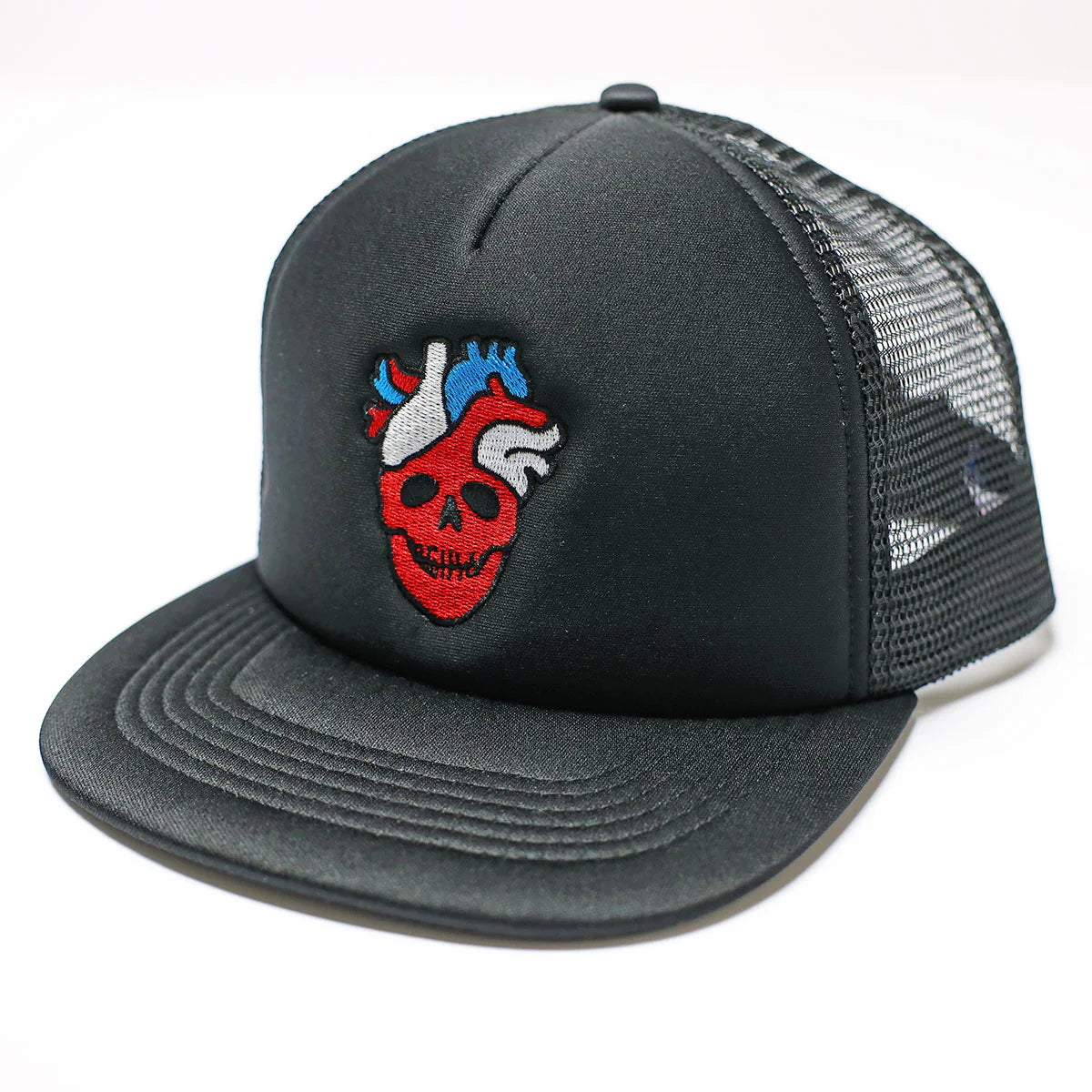 STRANGELOVE - Heart Skull Hat Black
