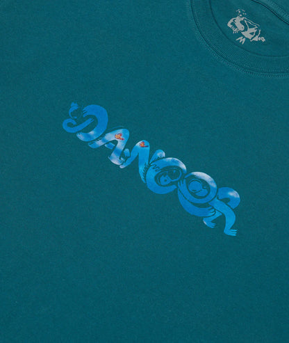 DANCER - Butterfly Belly Tee Steel Blue