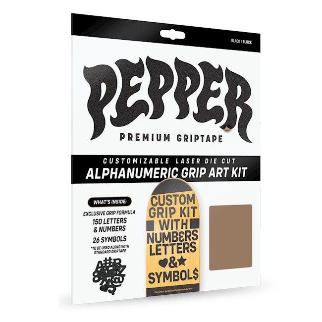 PEPPER Alphanumeric Custom Grip Kit Deli Skate Supply