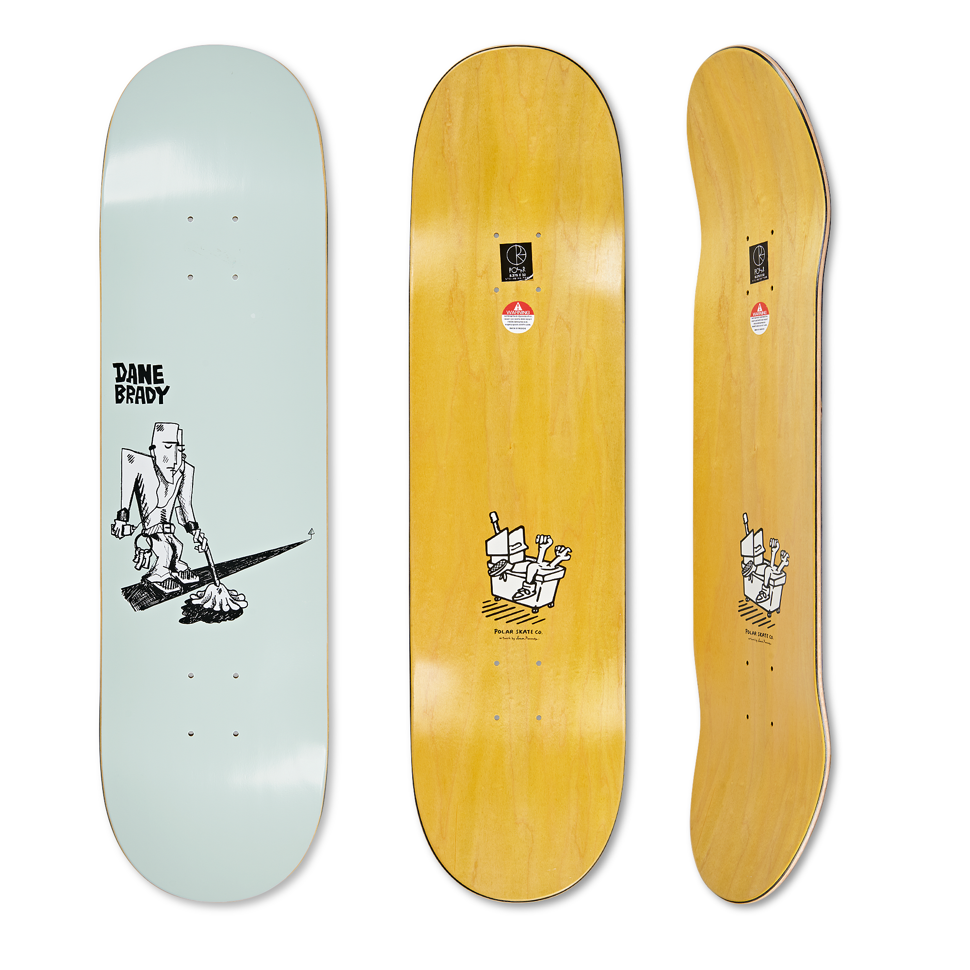 POLAR SKATE CO. - Dane Brady Mopping Green - 8.0