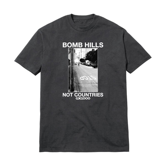 GX1000 - Bomb Hills Not Countries Tee Charcoal