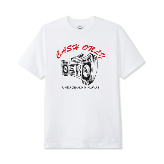 CASH ONLY - Boombox Tee White