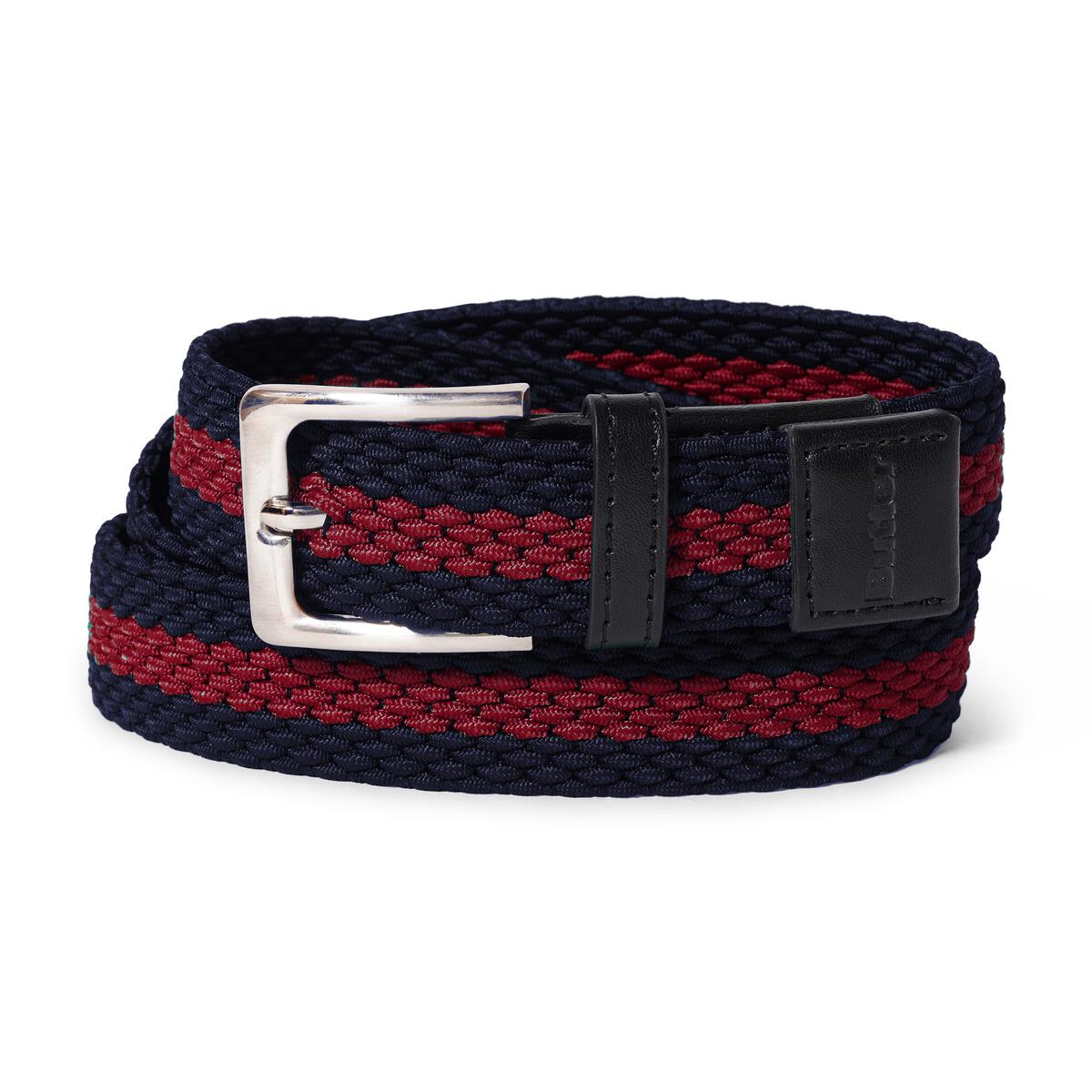 BUTTER GOODS - Braided Belt Navy/Red