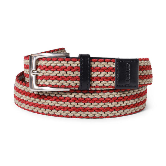 BUTTER GOODS - Braided Belt Red/Cream