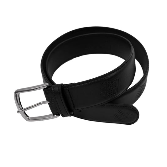 BRONZE56K - Logo Leather Belt Black