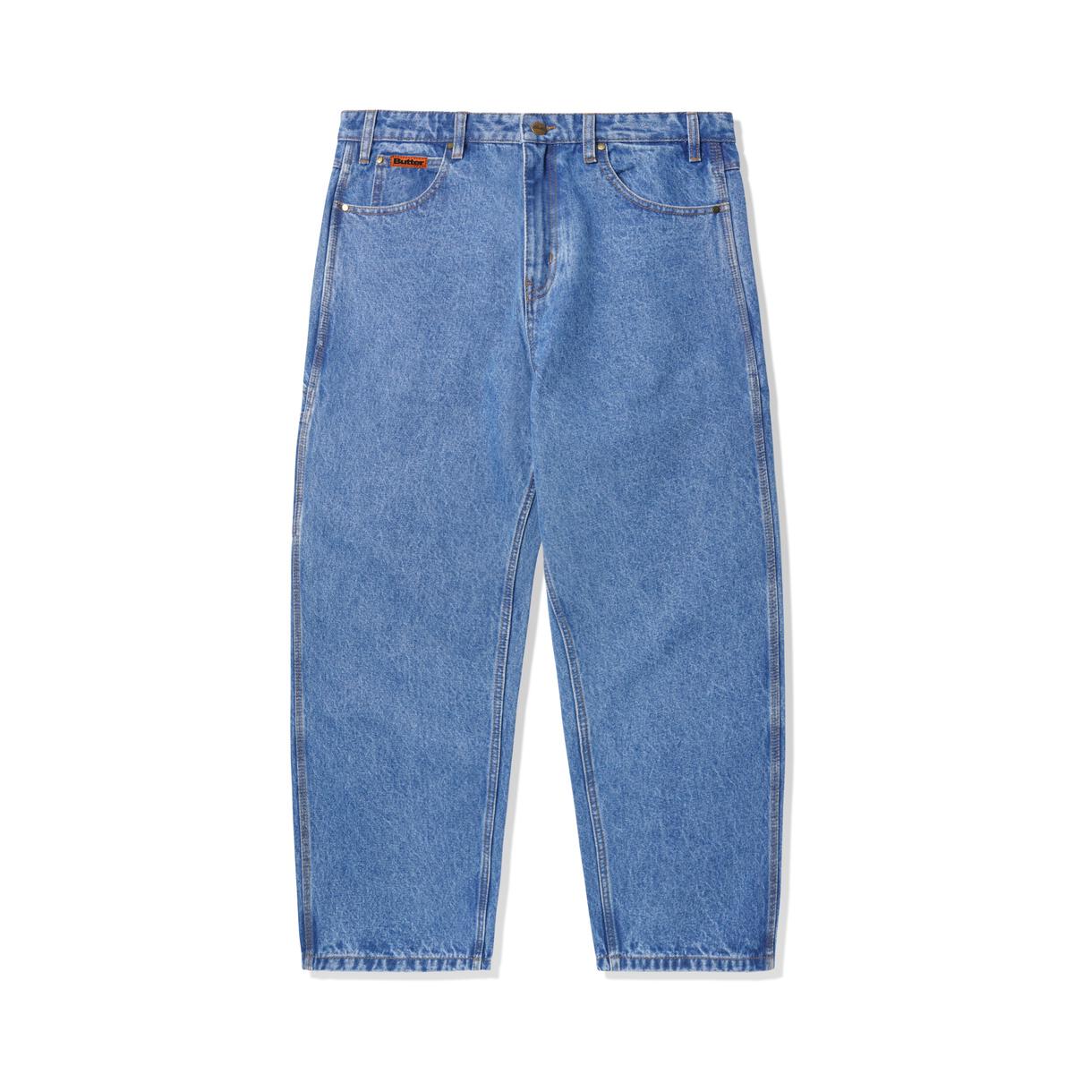 BUTTER GOODS - Baggy Denim Washed Indigo