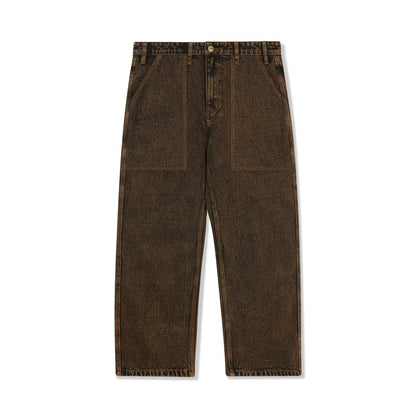 BUTTER GOODS - Breakdown Relaxed Jeans Acid Wash Brown